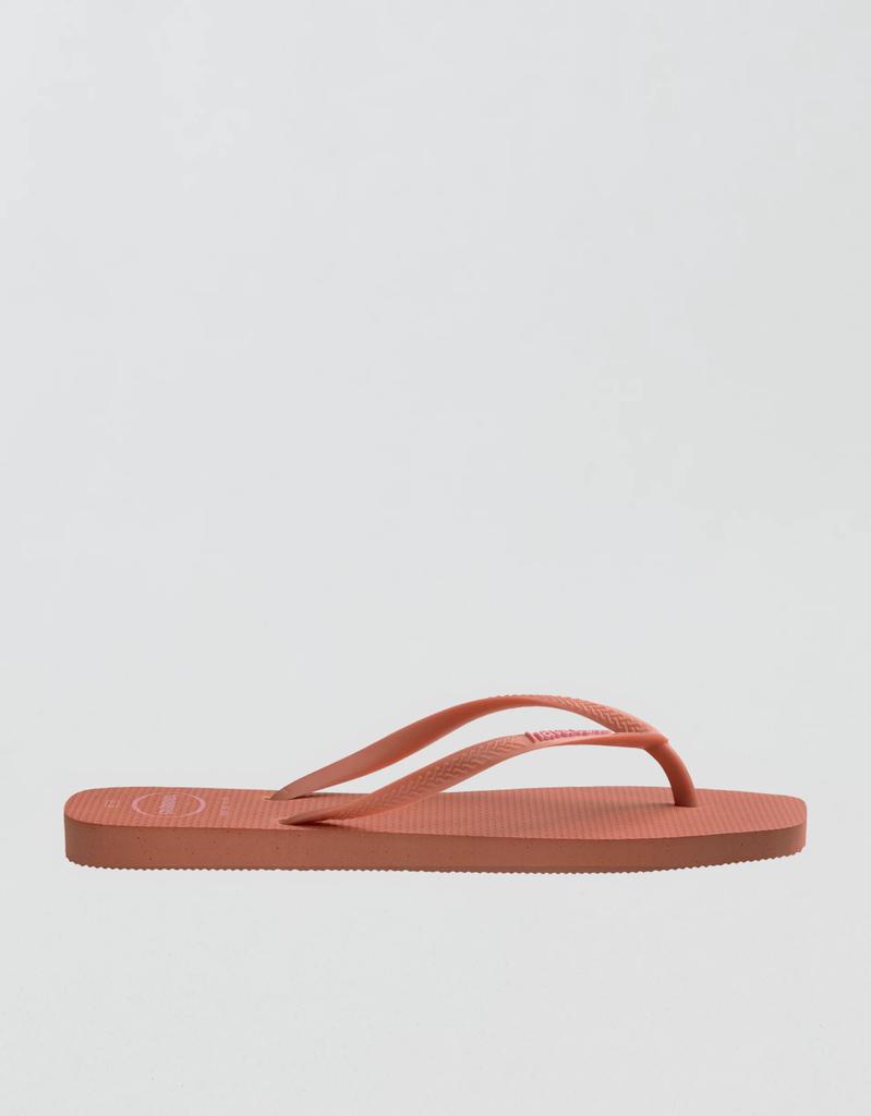 AE Havaianas Women's Slim Square Logo Pop Up Flip Flops