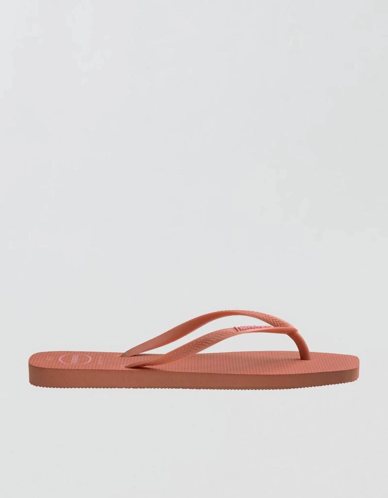 AE Havaianas Women's Slim Square Logo Pop Up Flip Flops 2