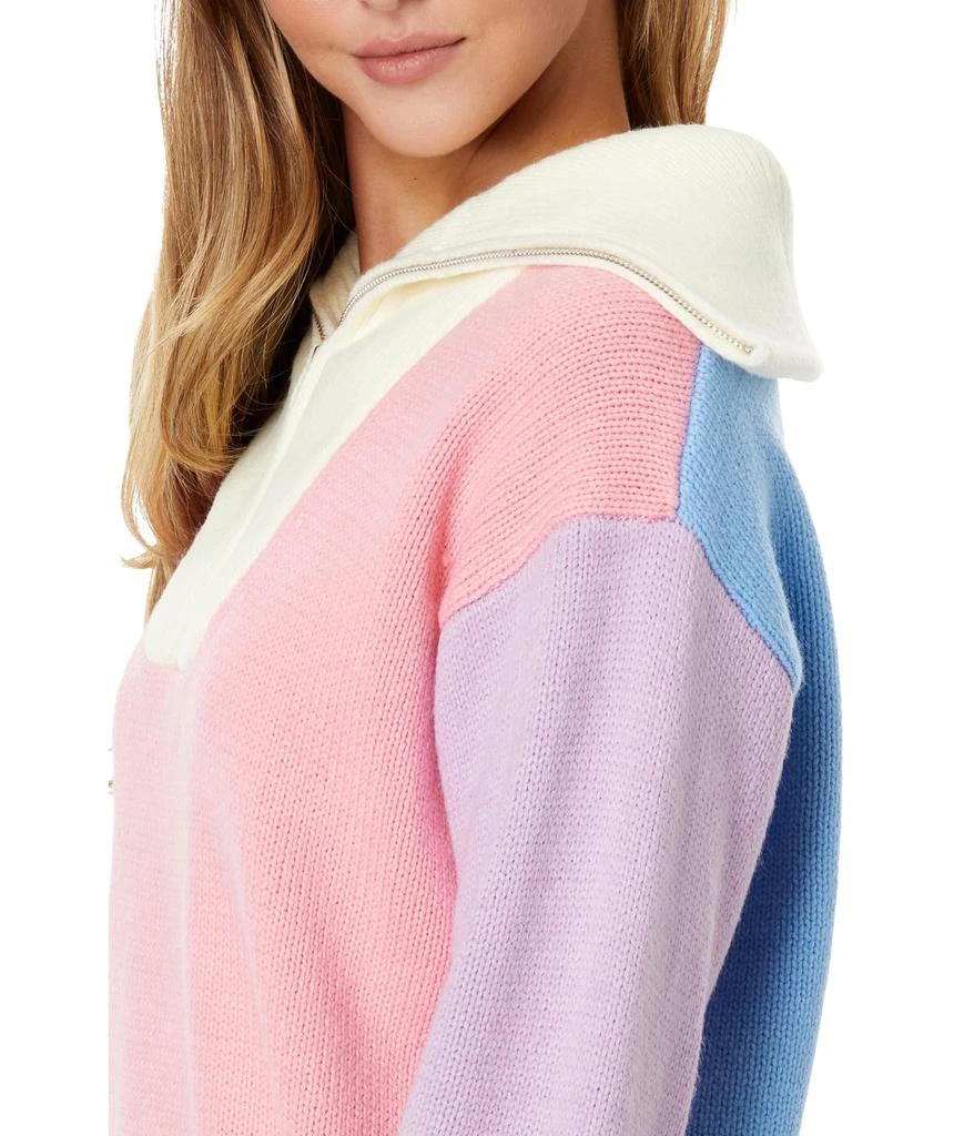 English Factory Color-Block Zip Pullover Sweater 3