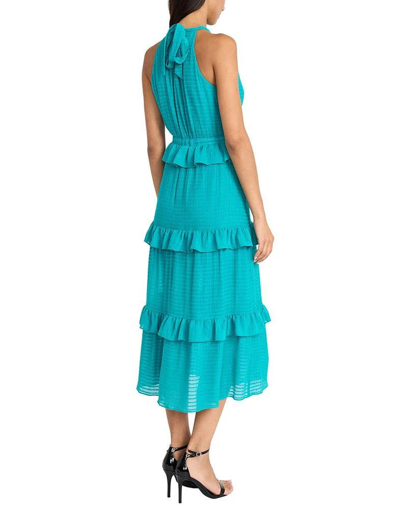 Donna Morgan Ruffle Tiered Halter Neck Midi Dress 2