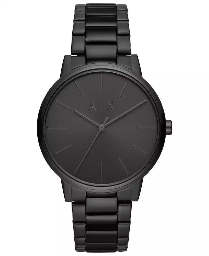 Armani Exchange Men's Black Stainless Steel Bracelet Watch 42mm