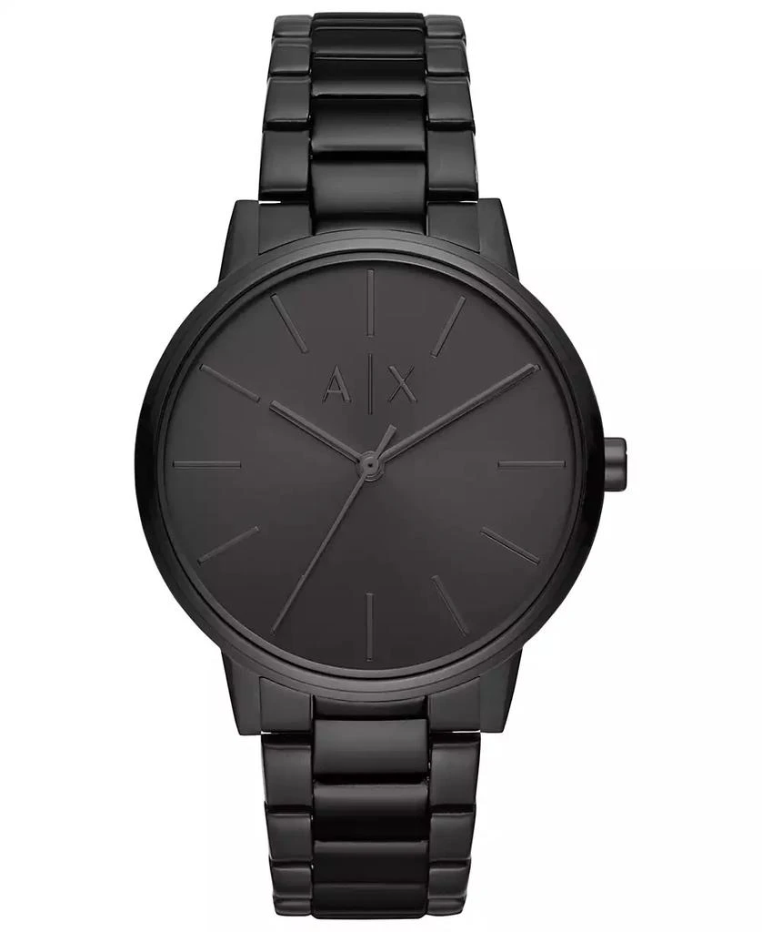 Armani Exchange Men's Black Stainless Steel Bracelet Watch 42mm 1