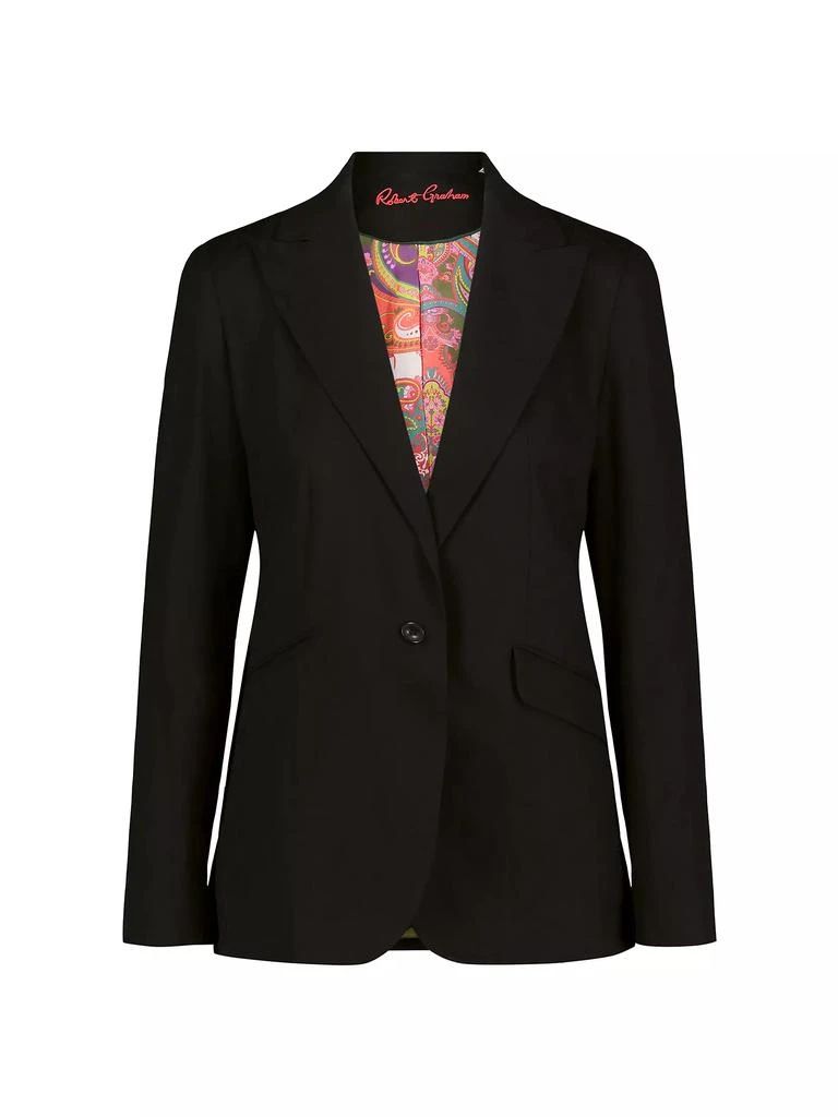 Robert Graham Penelope Jacquard Single-Breasted Jacket 1