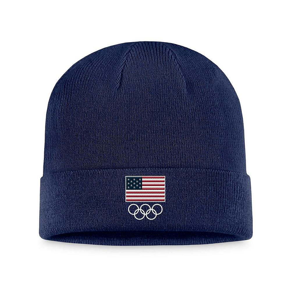 Fanatics Men's Navy Team USA Flag Cuffed Knit Hat