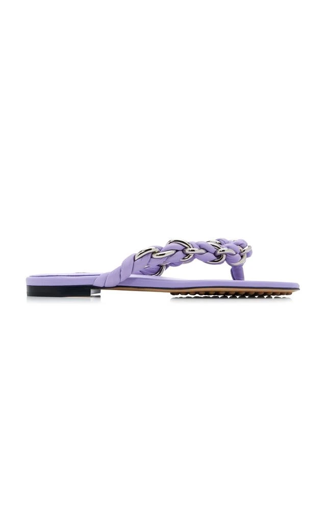 Bottega Veneta Bottega Veneta - Dot Lagoon Chain Flat Sandals - Purple - IT 39.5 - Moda Operandi 1