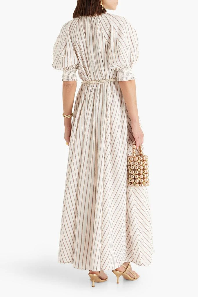 Zimmermann Metallic striped cotton-blend jacquard maxi dress 3