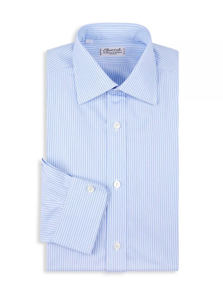 Charvet Pinstriped Cotton Dress Shirt