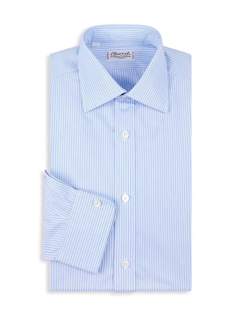 Charvet Pinstriped Cotton Dress Shirt 1
