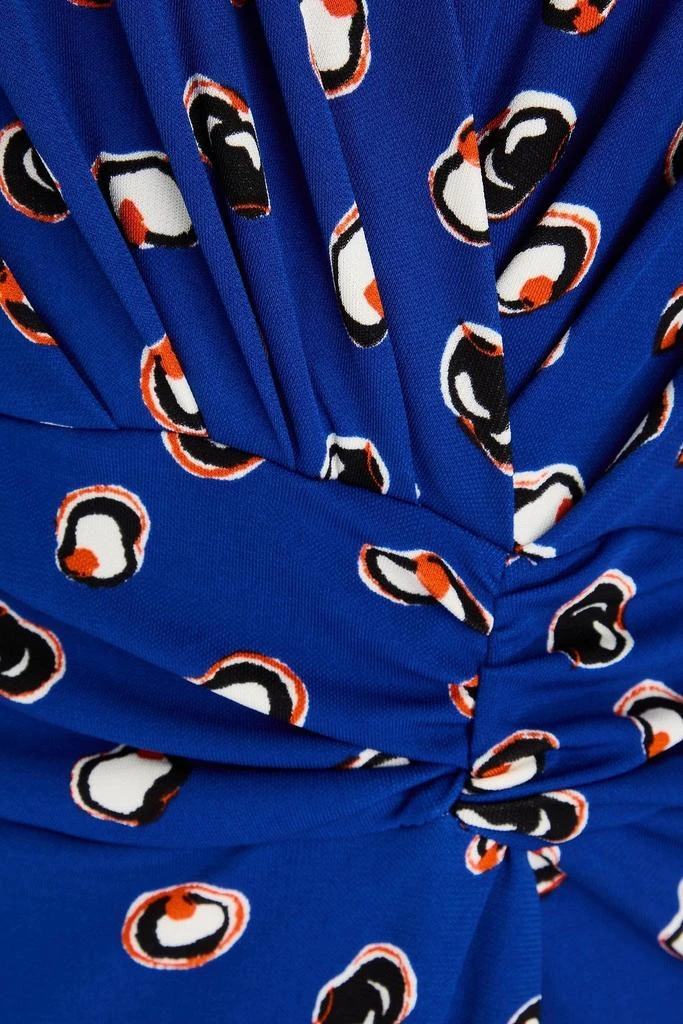 Diane von Furstenberg Duncan ruched printed jersey mini dress 4