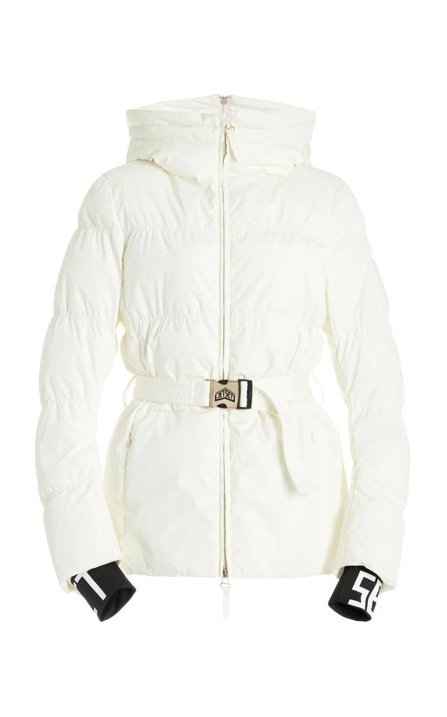 JETSET JETSET - Chamonix Belted Ski Jacket - White - 1 - Moda Operandi 1
