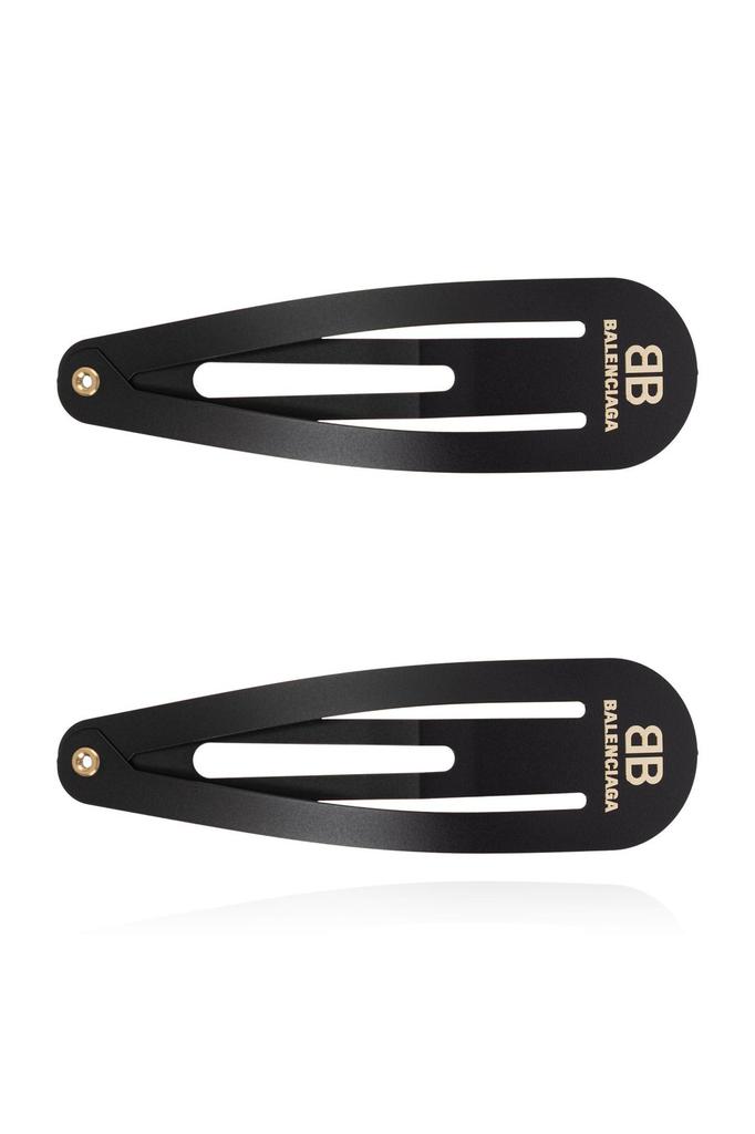 Balenciaga Black Holli XXL Hair Clip Set - Fashion