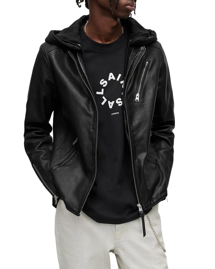 ALL SAINTS Harwood Leather Jacket 10