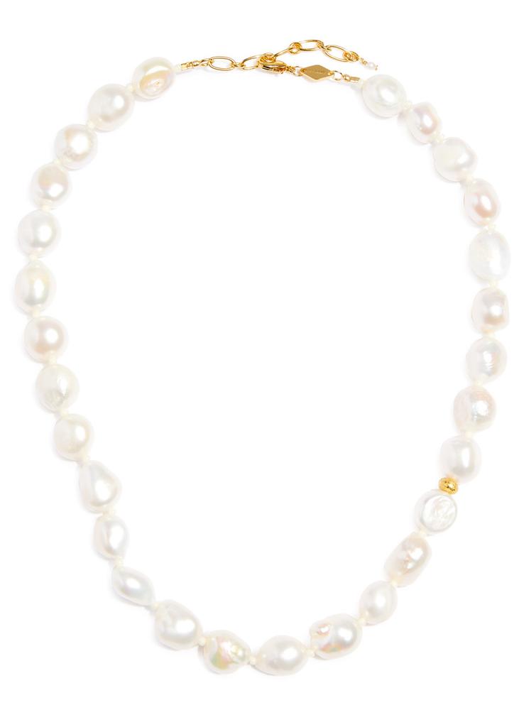 Anni Lu Stellar Pearly 18kt gold-plated necklace