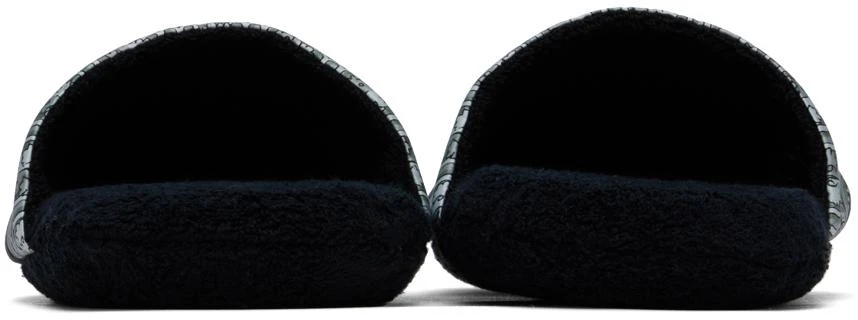 Versace Black Baroque Slippers 2