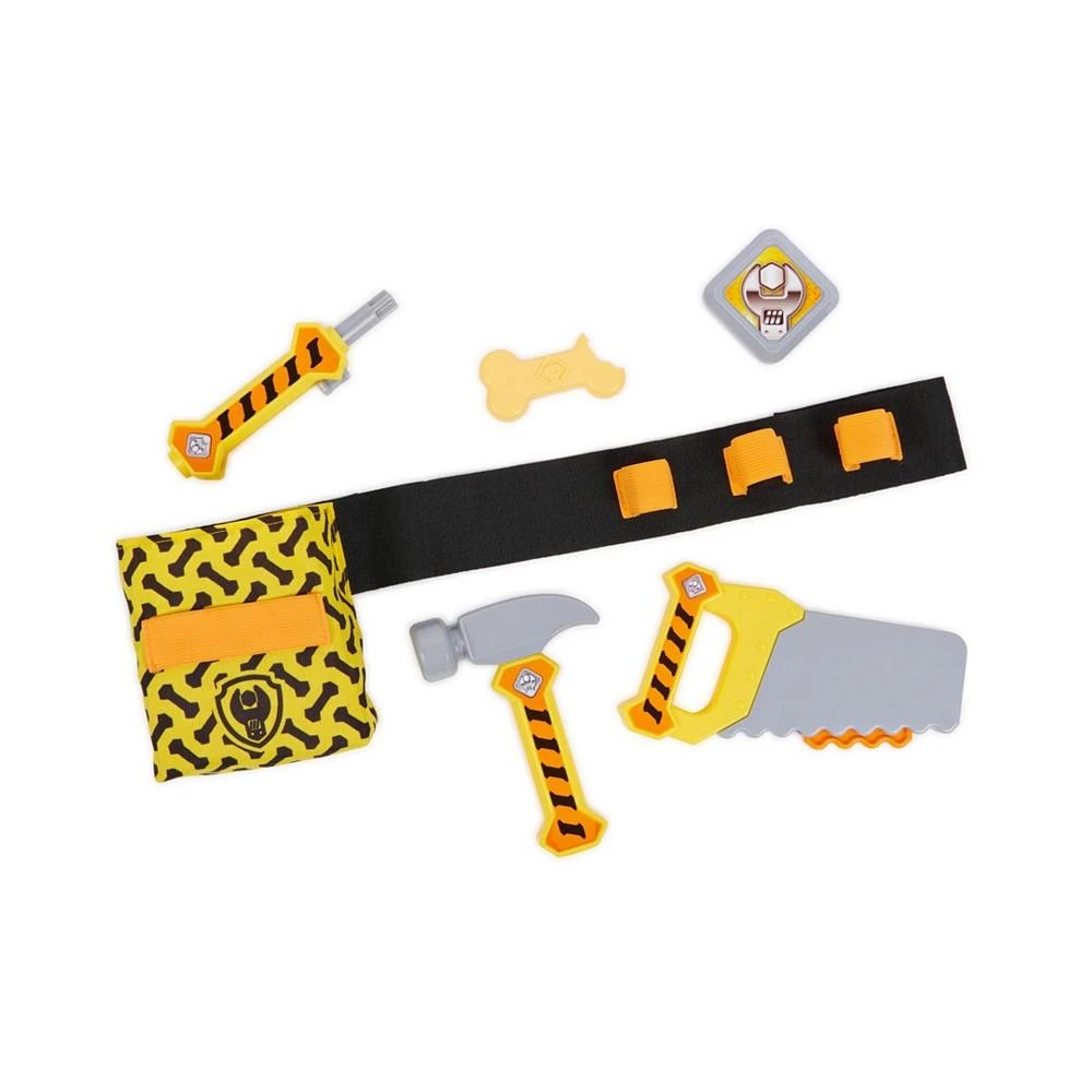 Rubble & Crew Rubble's Construction Tool Belt, with 6 Piece Kids Tool Set
