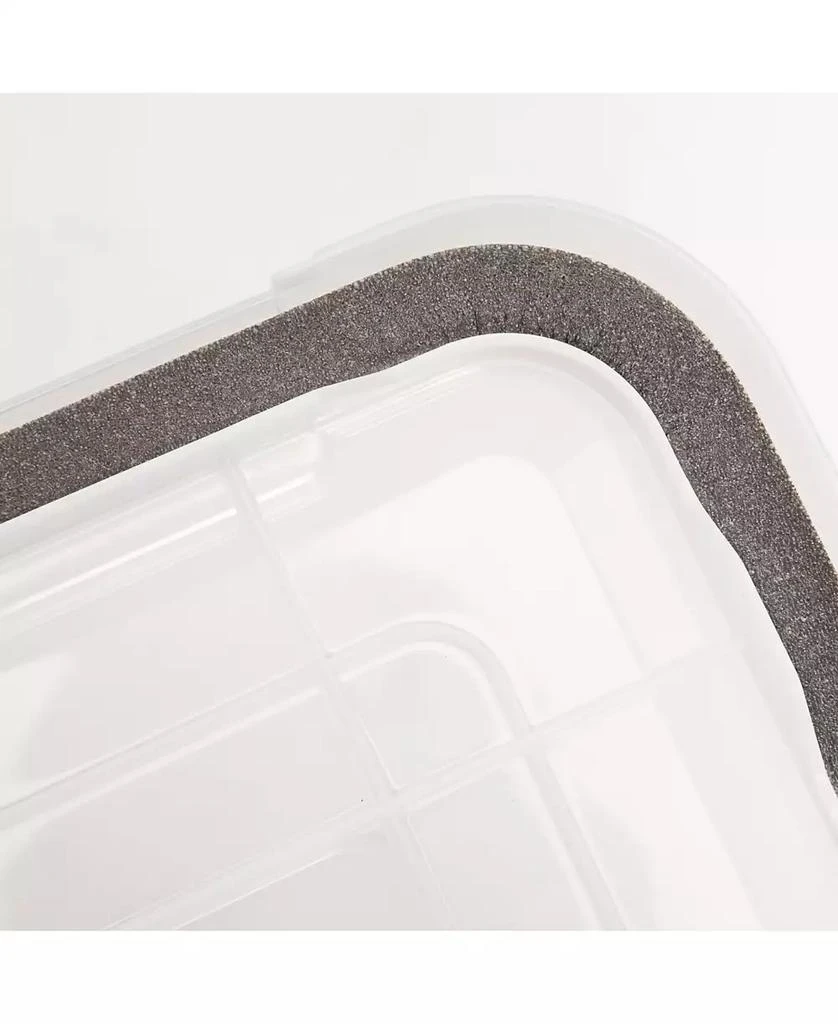 IRIS 19qt WEATHERPRO Airtight Plastic Storage Bin with Lid and Seal and Secure Latching Buckles 7