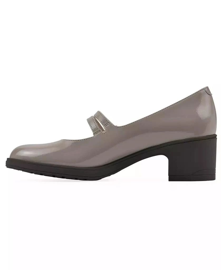 White Mountain Women's Hunta Mary Jane Style Block Heel Pumps 6