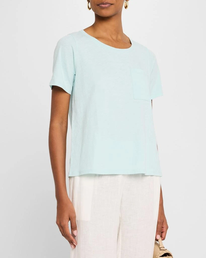 Eileen Fisher Missy Scoop-Neck Pocket Tee 4