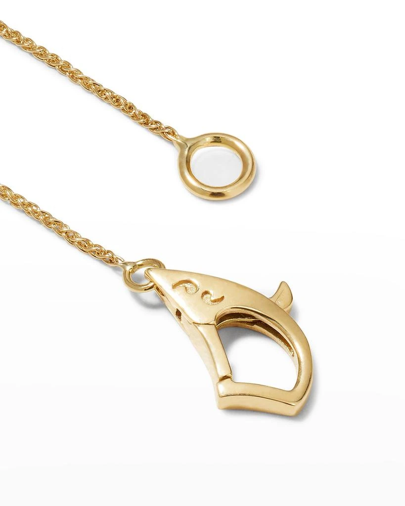 Marco Dal Maso Men
s Yellow Gold Xok Wave Necklace 4