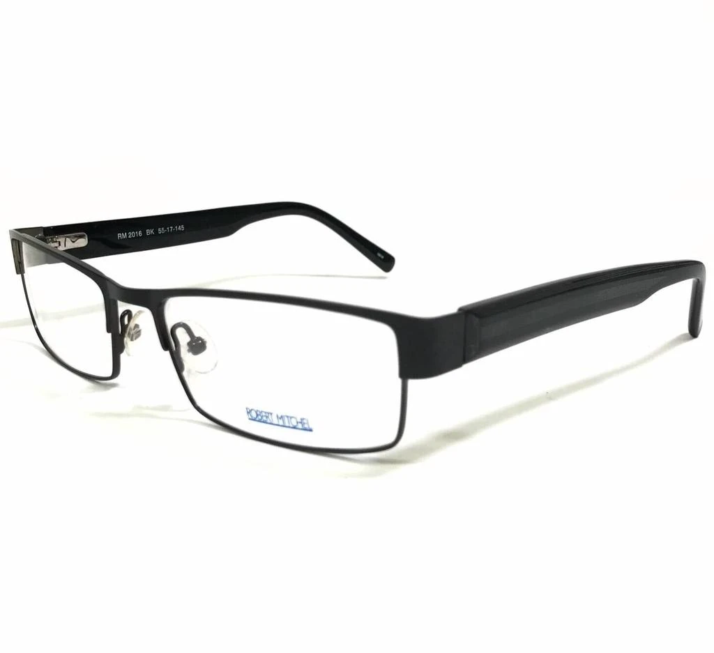 Robert Mitchel Men
s Rm2016 Rectangle Eyeglasses In Black