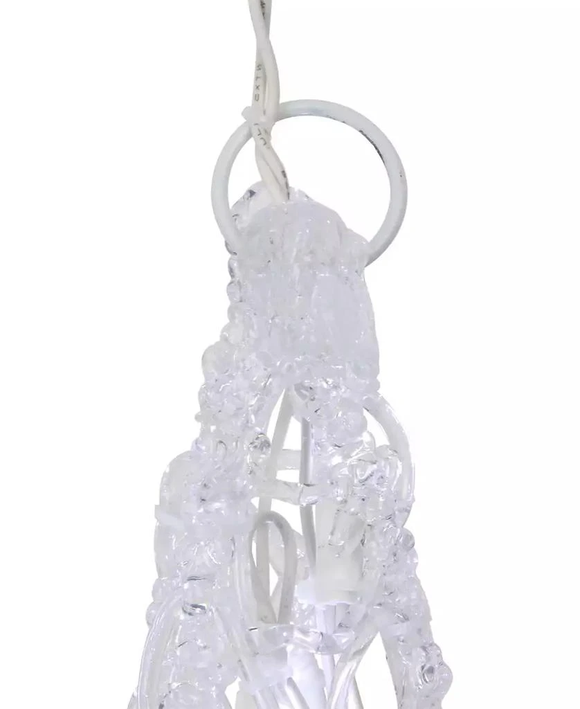 Northlight 24" Pure White LED Twinkle Bethlehem Hanging Star 3