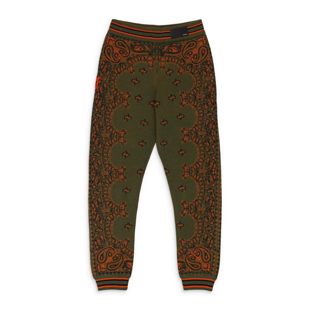 AMIRI GREEN/ORANGE BANDANA B-BALL SWEATPANTS 2
