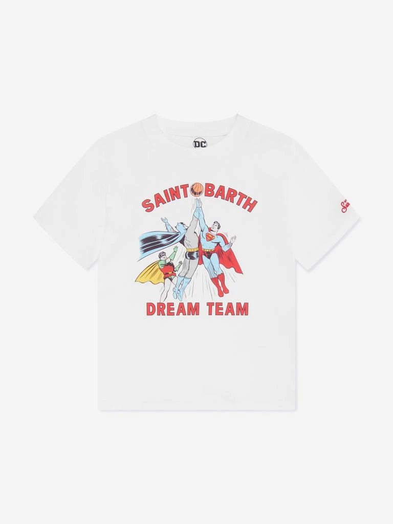 MC2 Saint Barth MC2 Saint Barth Boys DC Dream Team T-Shirt in White 1