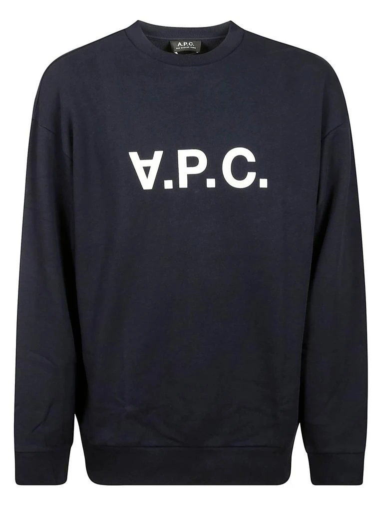 A.P.C. A.P.C. Logo Printed Crewneck Sweatshirt 1