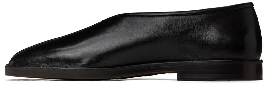Lemaire Black Flat Piped Slippers 3