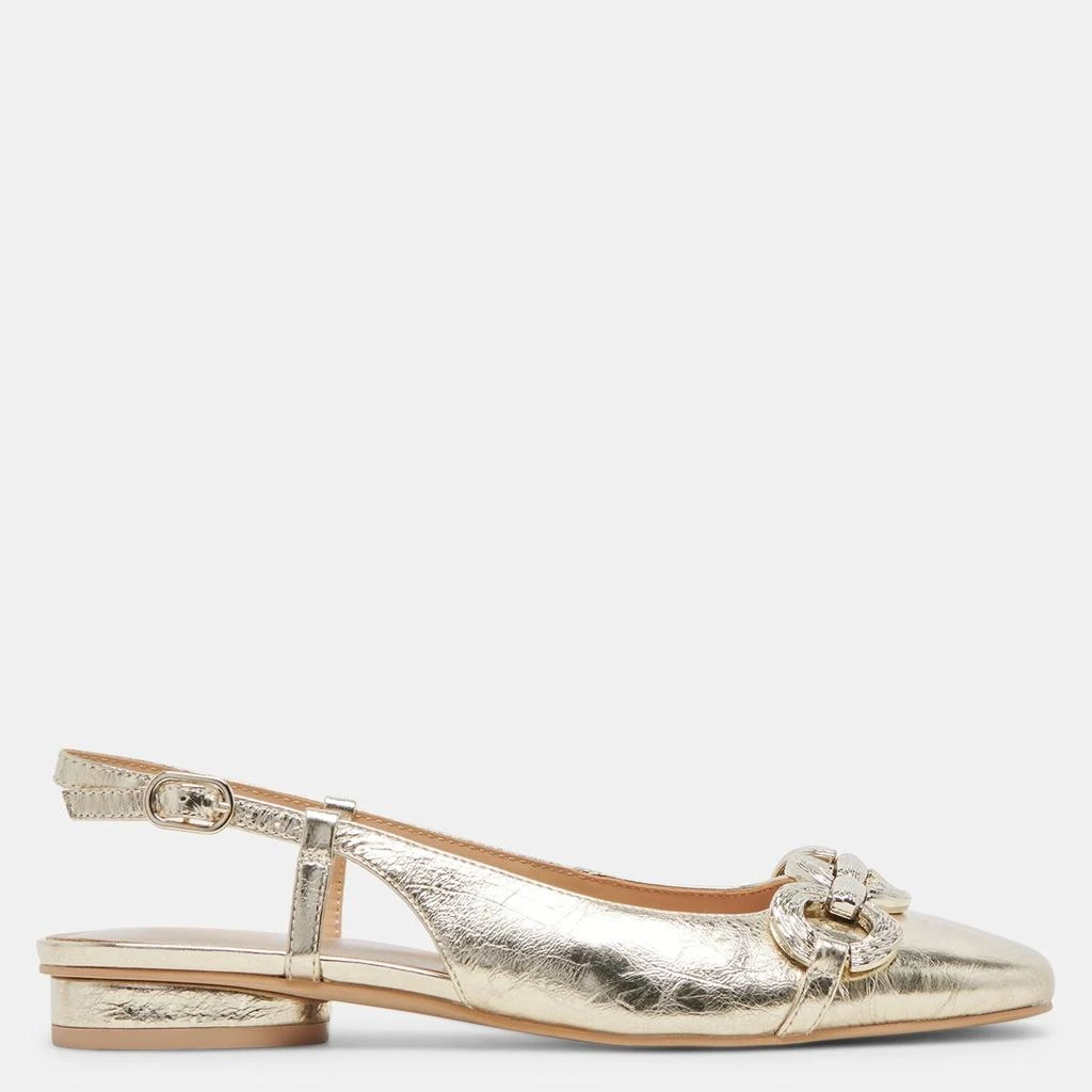 Dolce Vita Ramano Flats Platinum Distressed Leather 1