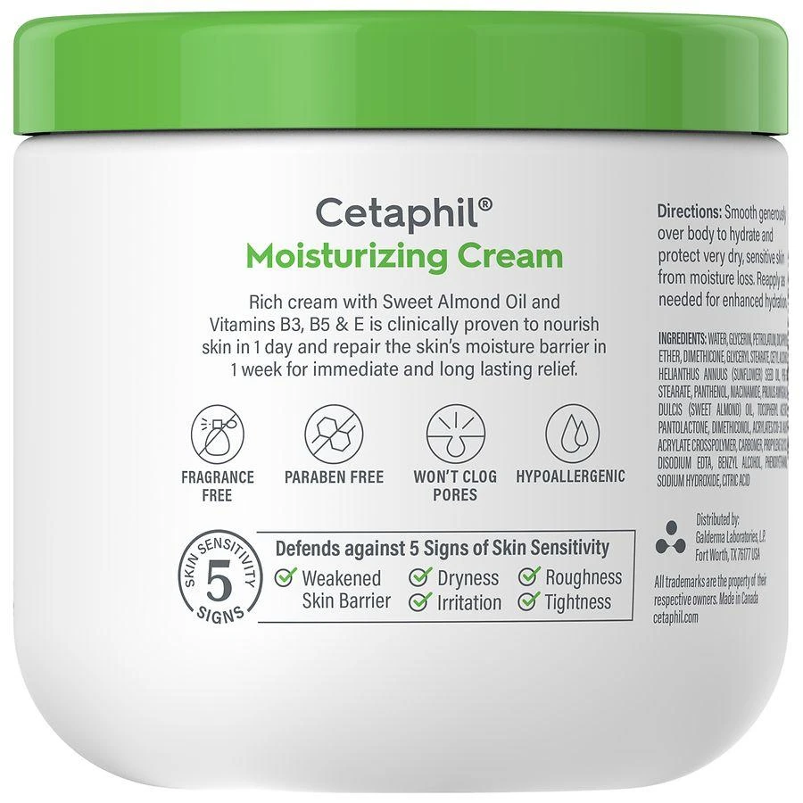 Cetaphil Body Moisturizer Cream for Dry to Very Dry Sensitive Skin, Non-Greasy 2