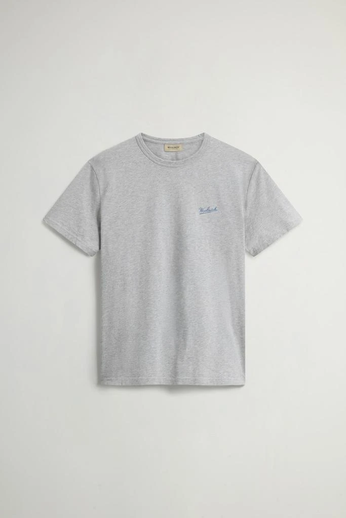 Woolrich Pure Cotton T-Shirt with Logo - Men - Purple 5