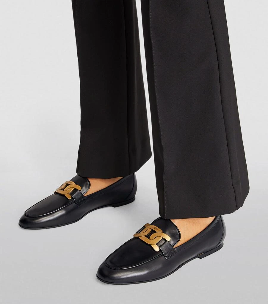 Tod's Leather Kate Loafers 2