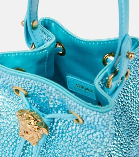 Versace La Medusa Medium embellished bucket bag 3