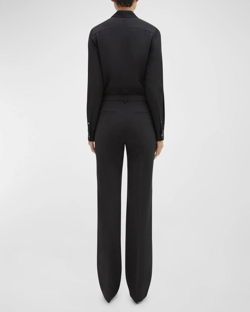 Theory Traceable Wool Slim Straight-Leg Trousers 6