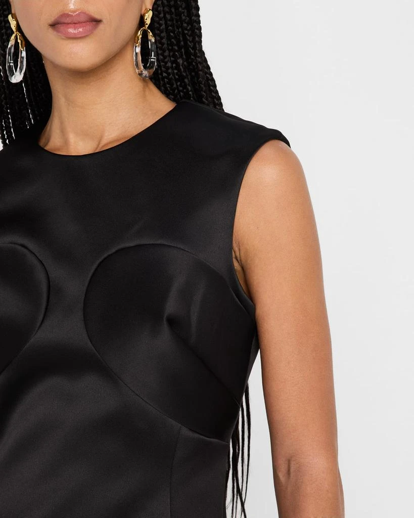 Marc Jacobs Seamed Up Satin Sleeveless Mini Dress 5