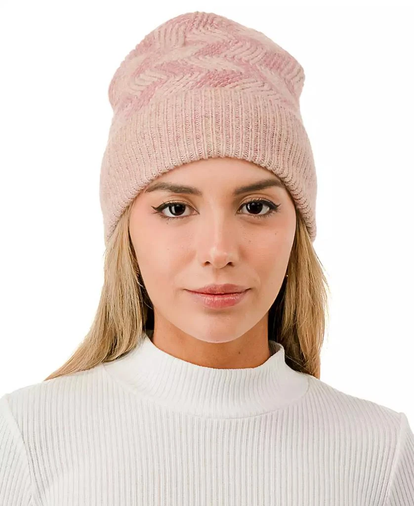 MARCUS ADLER Knit Pattern Beanie 1