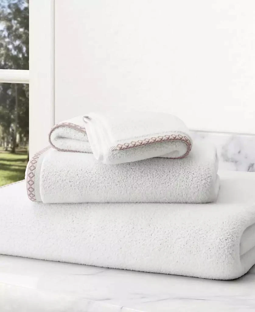 Linery 
Co Quick-Dry Cotton Decorative Border 4 Pack Bath Towel Set 6