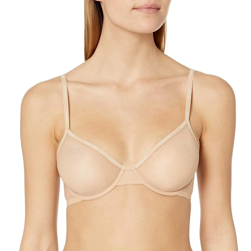 Calvin Klein Sheer Marquisette Unlined Demi Bra 1