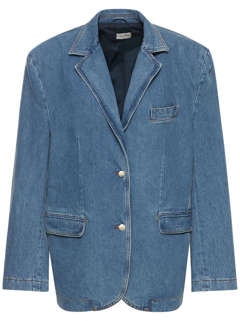 MAGDA BUTRYM Denim Oversized Single Breasted Blazer