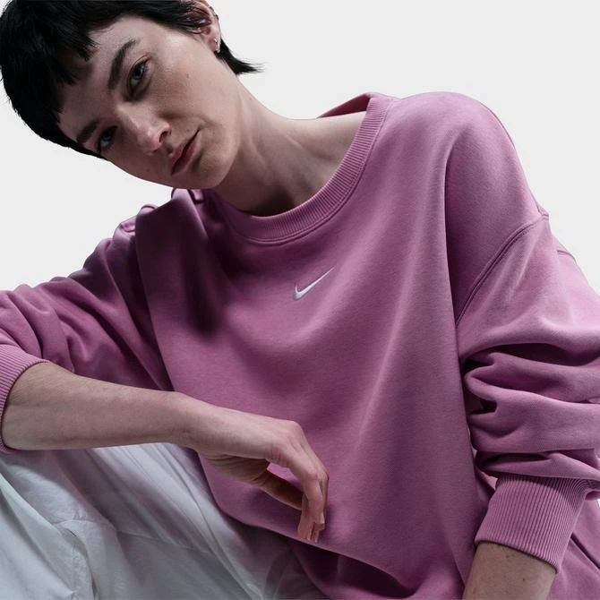 NIKE Women's Nike Sportswear Phoenix Fleece Oversized Crewneck Sweatshirt 4