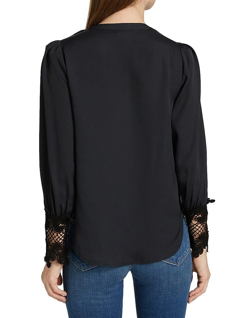 L'Agence Ava Lace Cuff Blouse 5