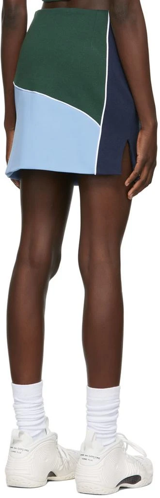 Ahluwalia Blue & Green Twice As Nice Skirt 3