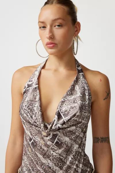 Jaded London Jaded London Cowl Neck Halter Top