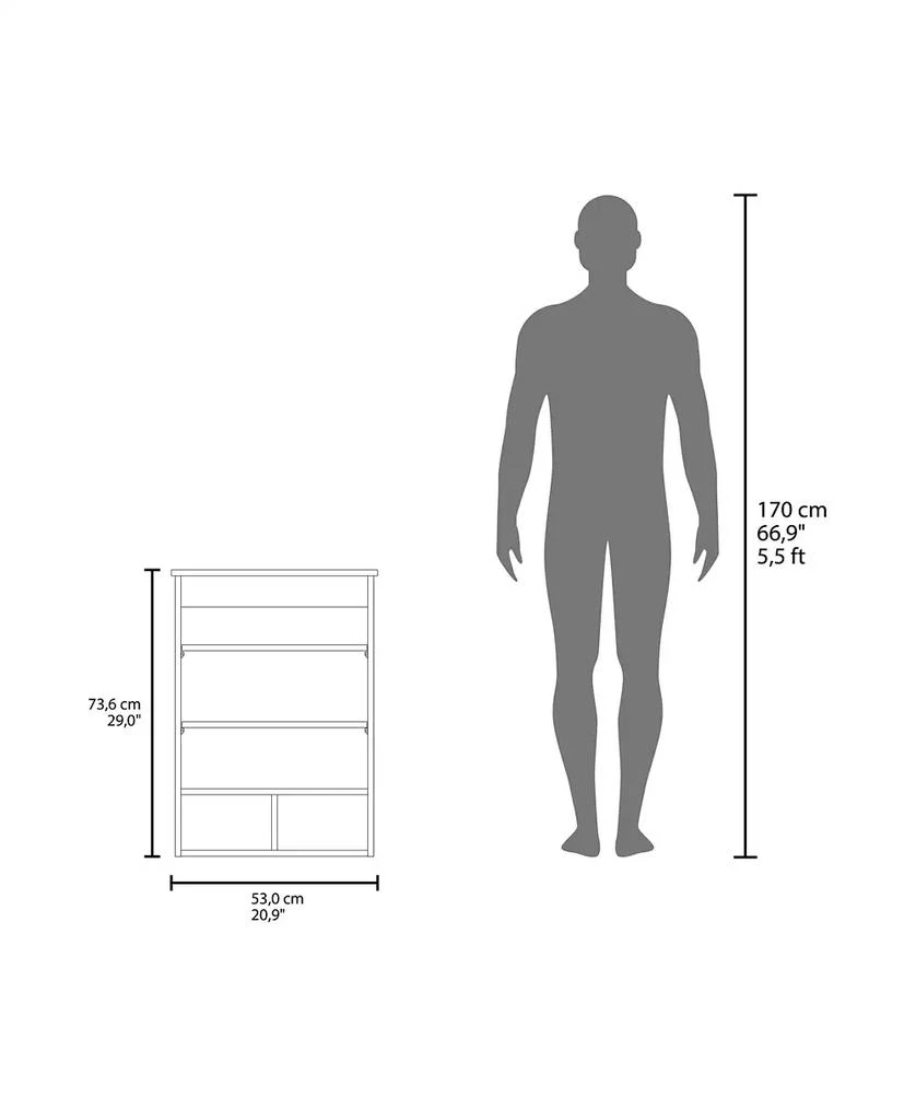 FM FURNITURE Goodyear Medicine Cabinet in Melamine With a Towel Bar, White 6