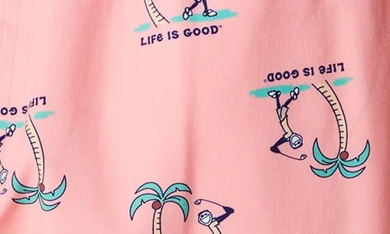 LIFE IS GOOD Jake Golf Print Boardshorts 4