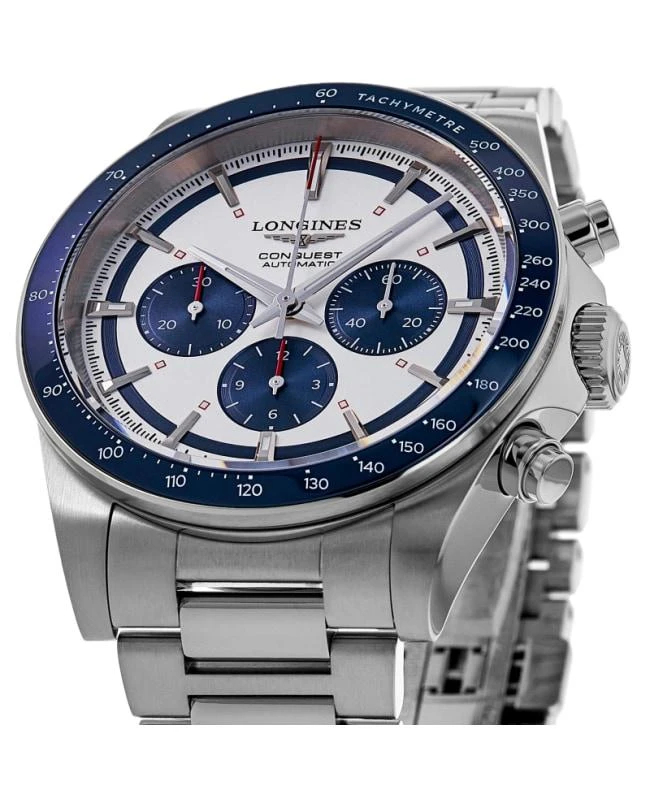 Longines Longines Conquest Automatic Chronograph Silver Dial Steel Men's Watch L3.835.4.98.6 2