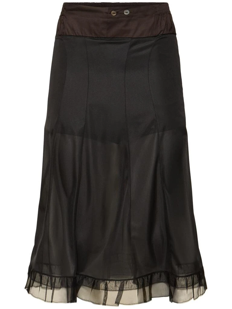 MAISON MARGIELA Cotton Tulle Midi Skirt 1