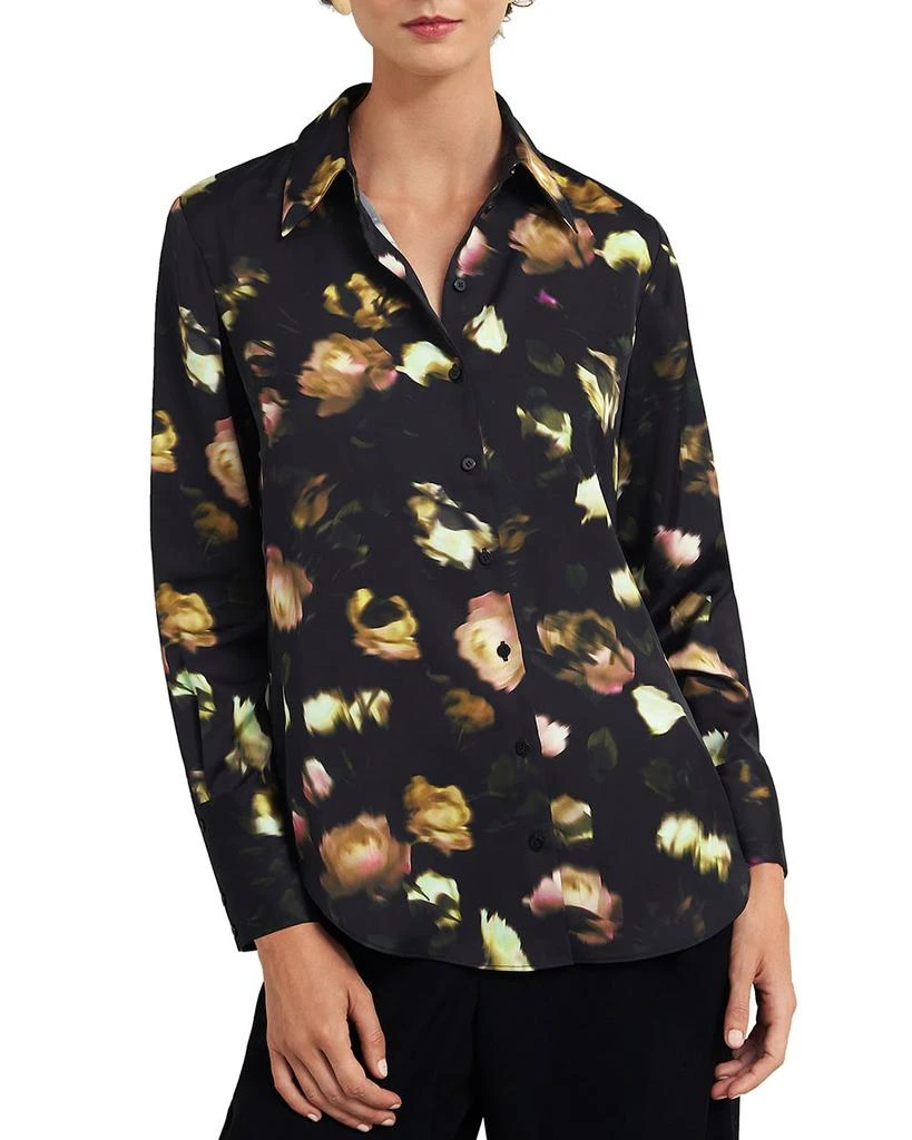 HOBBS LONDON Eden Blurry Print Blouse 1