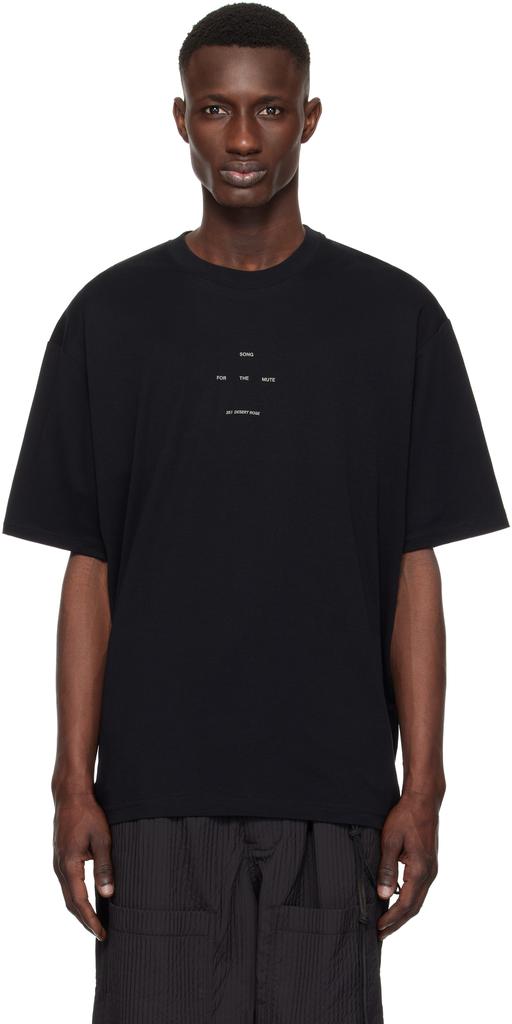 Song for the Mute Black Logo Oversized T-shirt